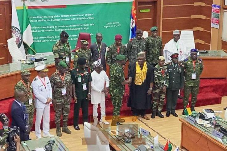 ECOWAS Military Chiefs announce decision on Niger Republic. [NTA Twitter]
