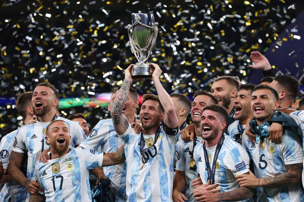 Argentina celebrates Finalissima trophy