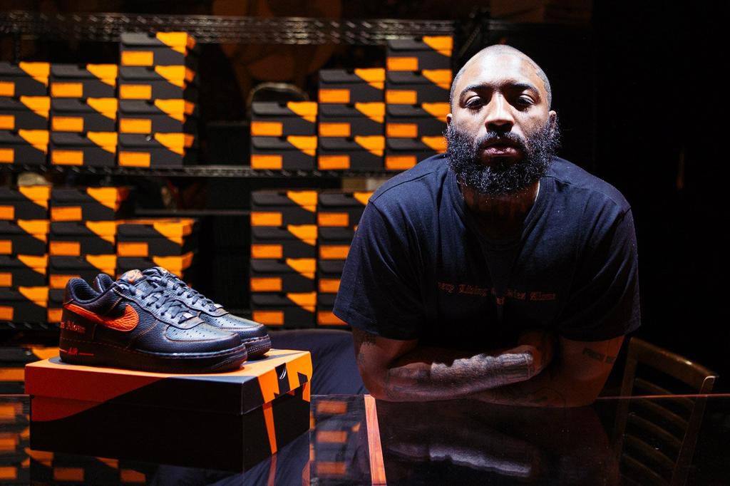 A$AP Bari unveiled the VLONE x Air Force One collab with Nike in 2017