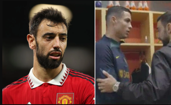 Video: Ronaldo and Fernandes in weird handshake ahead of World Cup opener against Ghana