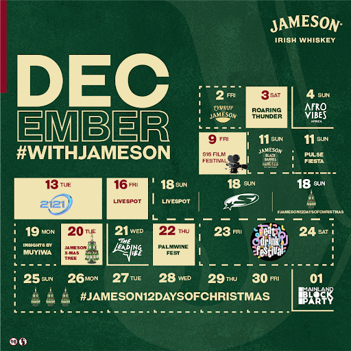 It was a December to remember with Jameson Irish Whiskey!