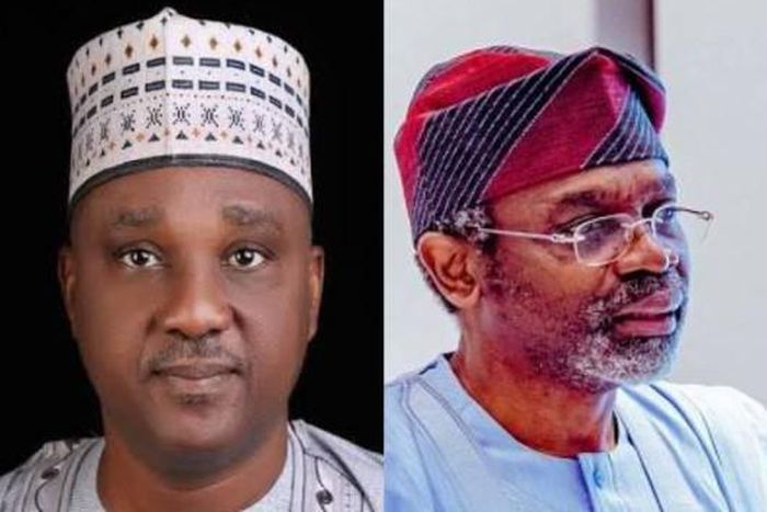 Abass Tajudeen and Femi Gbajabiamila [Punch Newspapers]