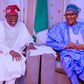 Tinubu visits Buhari in Daura, presents Certificate of Return. [Twitter:@MBuhari]