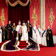 King Charles marks coronation with photograph of himself with heirs.