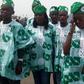 Nigerians rock colourful aso ebi at the presidential inauguration of Bola Tinubu [NAN]