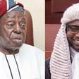 A mash up photo of Afe Babalola and his son, Tunde Afe-Babalola SAN, FCIArb.
