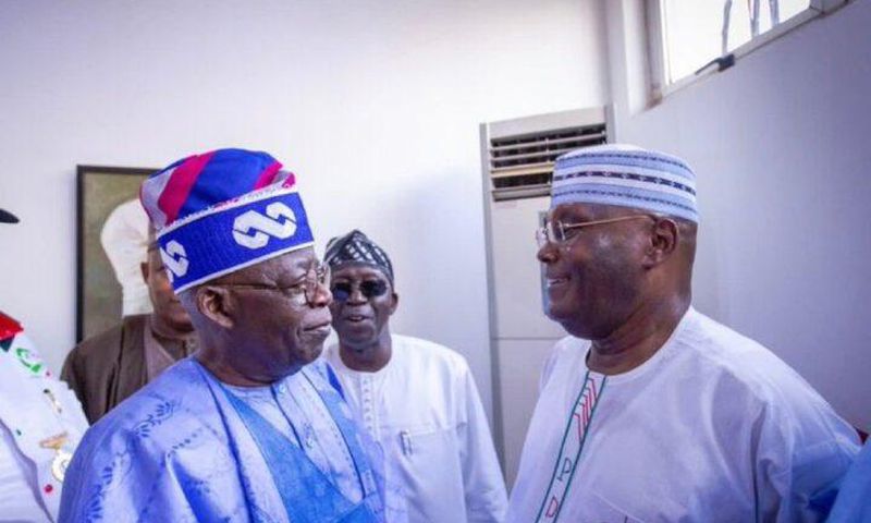 President Bola Tinubu and Atiku Abubakar. [Twitter:Kayy]