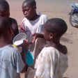 Almajiri children sharing food in the North