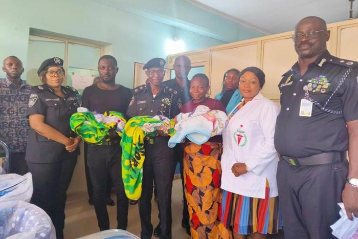 Enugu CP visits family of police sergeant whose wife delivered triplets. [NAN]