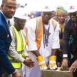 AbdulSamad Rabiu Foundation team and Gov. AbdulRazaq of Kwara laying foundation of the Oncology centre in Ilorin on Friday. [NAN]