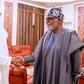 Ondo state governor, Rotimi Akeredolu meets President Muhammadu Buhari at Aso Rock. [Twitter/BashirAhmaad]