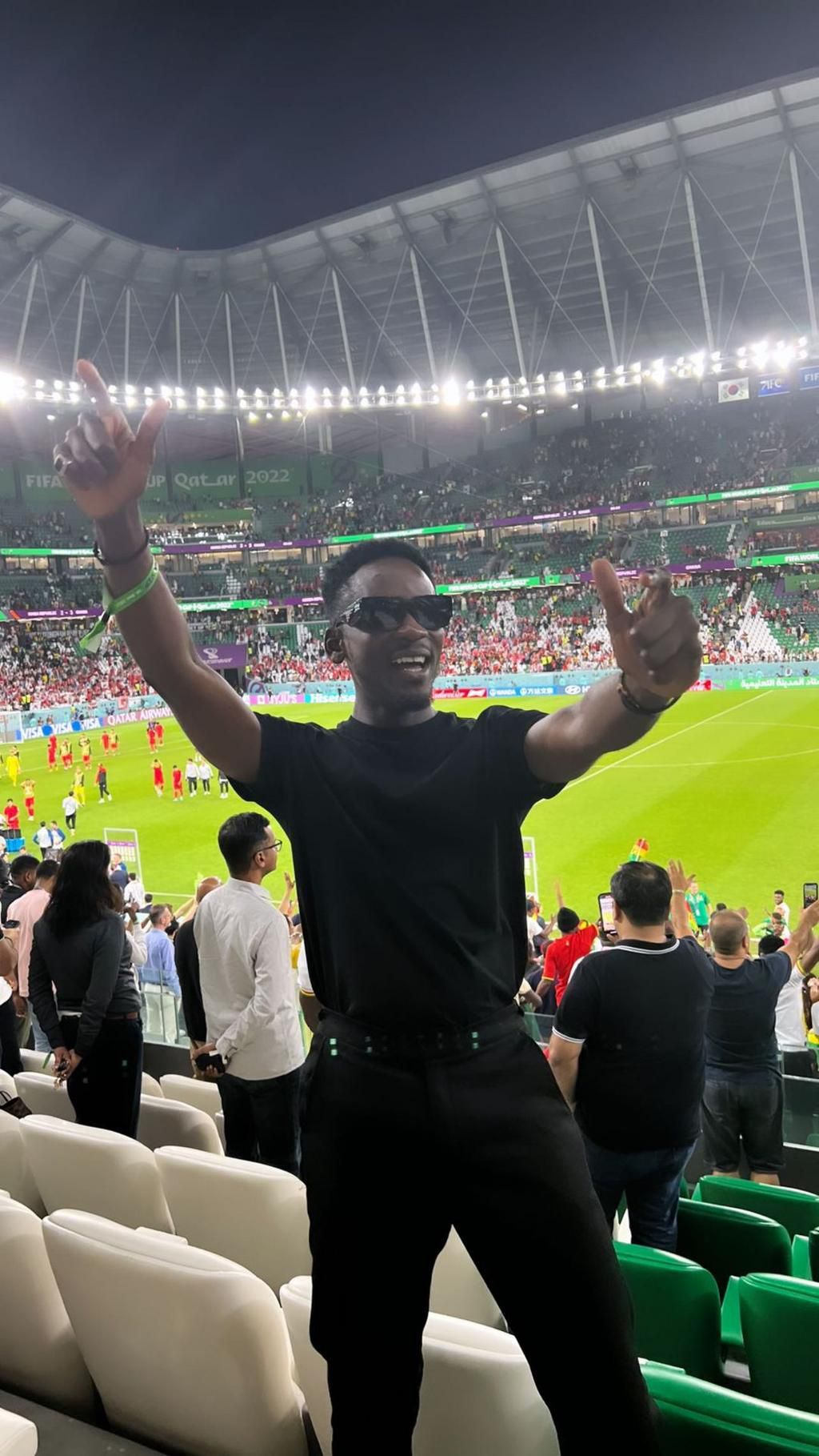 Mr Eazi reps Ghana as Super Eagles are missing in Qatar
