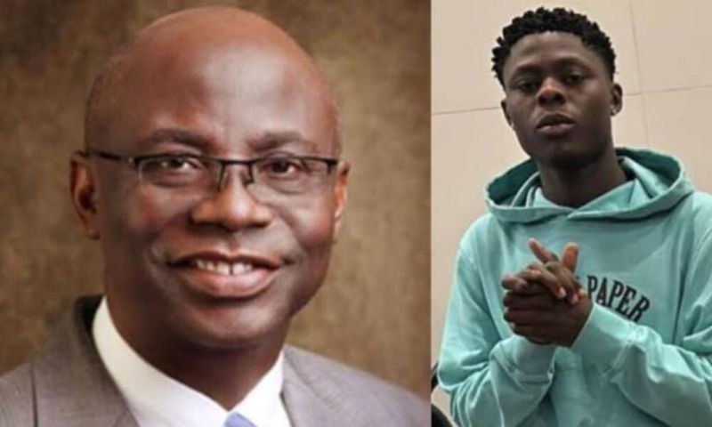 Pastor Tunde Bakare and the late Ilerioluwa aka Mohbad. [Alimosho News]