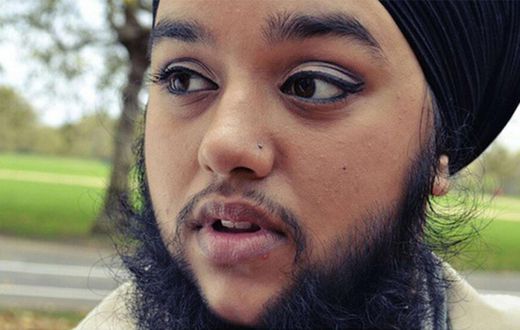 Some women have facial hair [today]