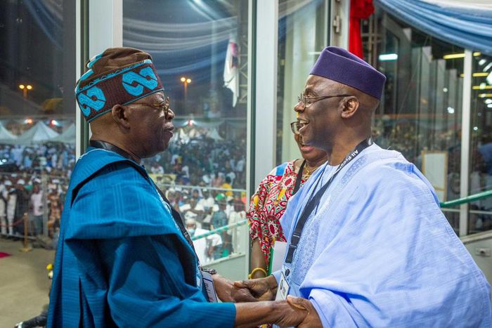 Asiwaju Bola Tinubu and Pastor Tunde Bakare