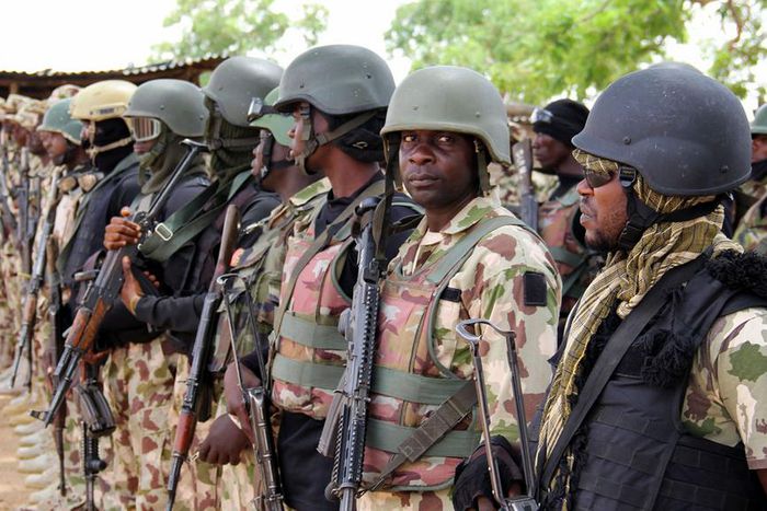 Men of the Nigerian Army. [Guardian]