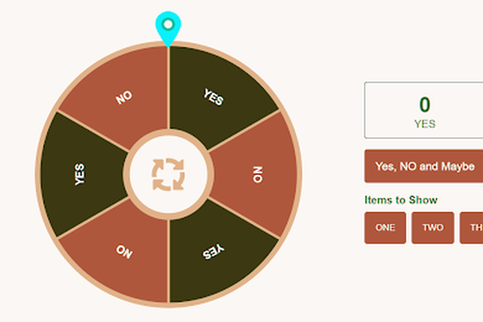 BravoWheel's 'Yes or No Wheel' option can help you make decisions faster