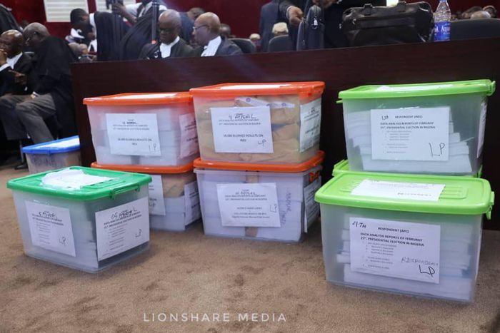 Peter Obi attends hearing of petition at the presidential tribunal in Abuja. [Twitter:balamiisaac]