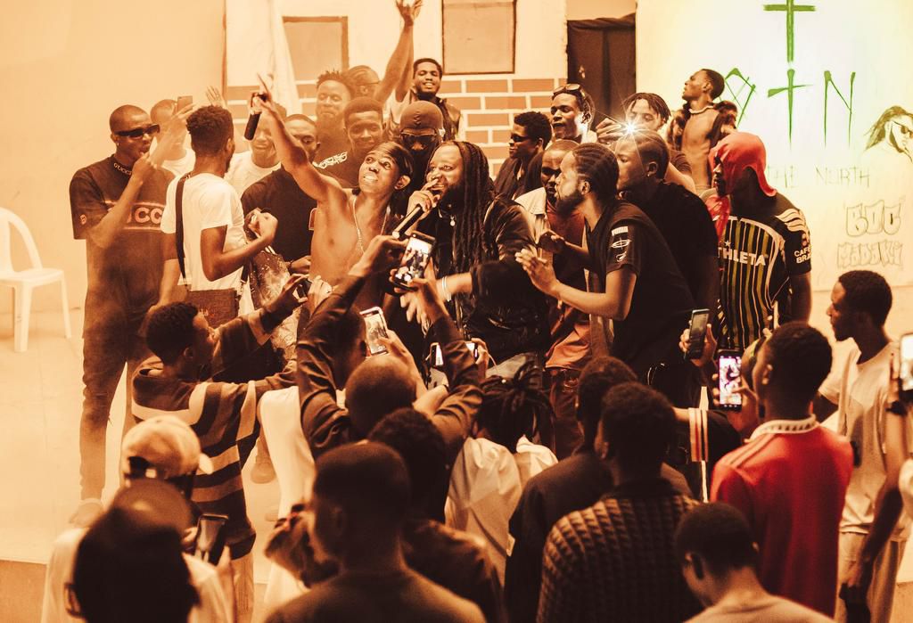 Pharaoh the 47 and BOC Madaki performing together to fans in Jos