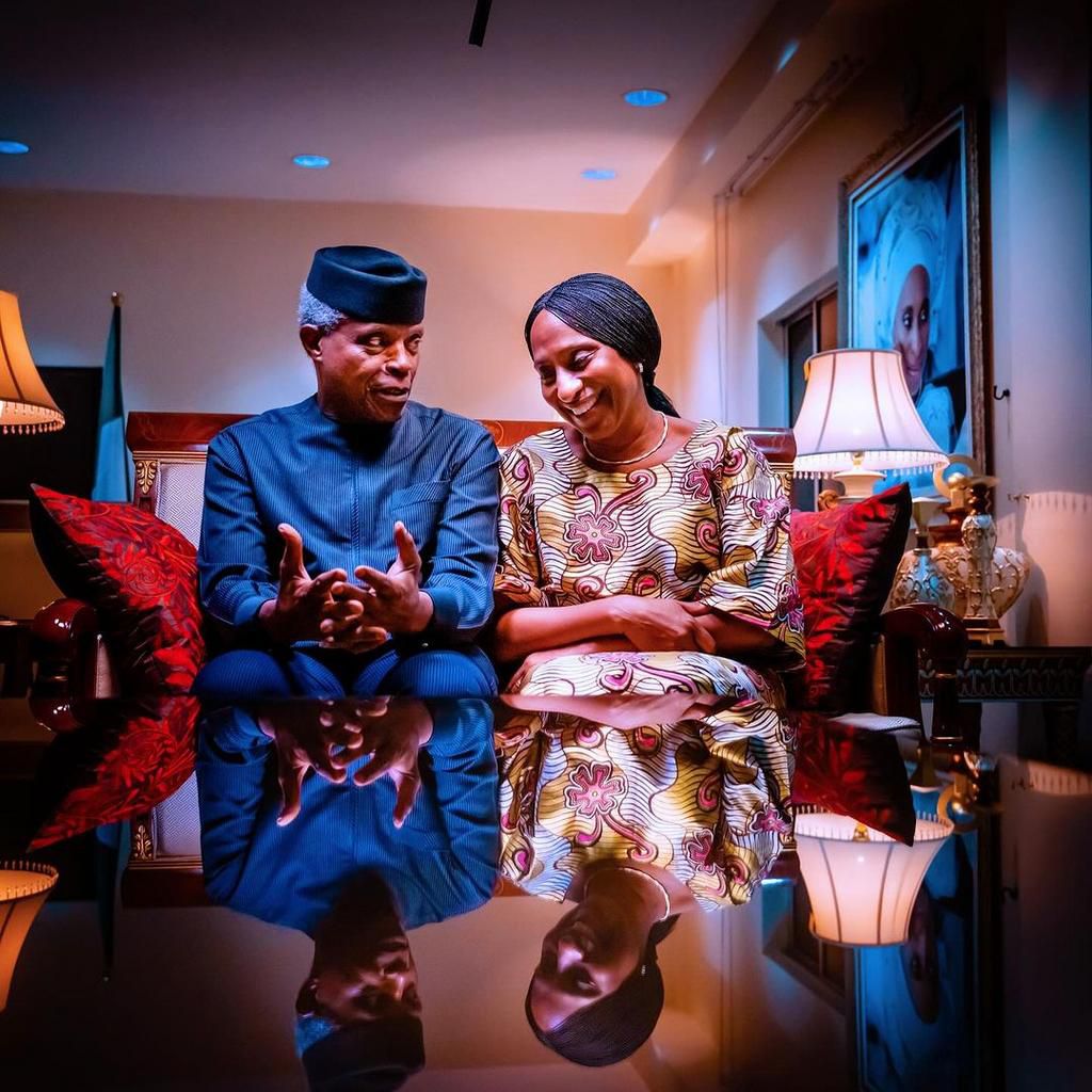 Osinbajo and wife melt hearts with romantic photos on 34th wedding anniversary [Instagram:profosinbajo]