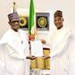 Gov Buni receiving Niger Republic’s National Honour Award.
