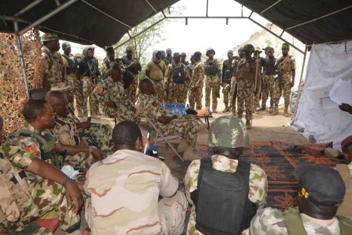 Theatre commanders pay operational visit to troops in Lake Chad region. [NAN]