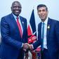 Kenyan president William Ruto and UK Prime Minister Rishi Sunak