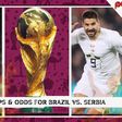 Brazil vs. Serbia betting tips & odds