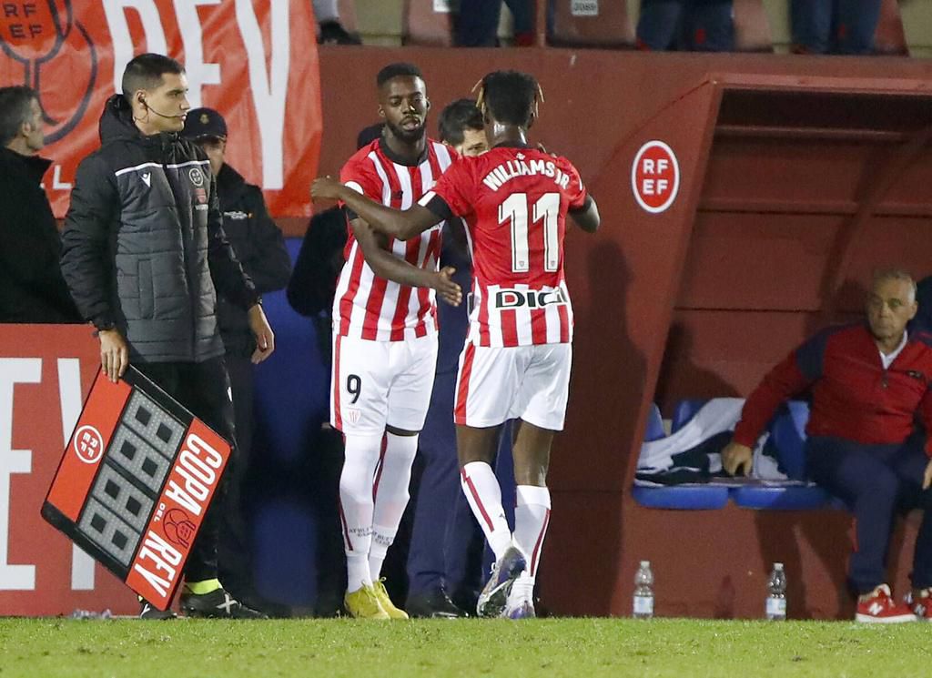 Inaki and Nico Wlliams in action for Athletic Club