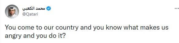 Mohammed Al Kaabi's tweet