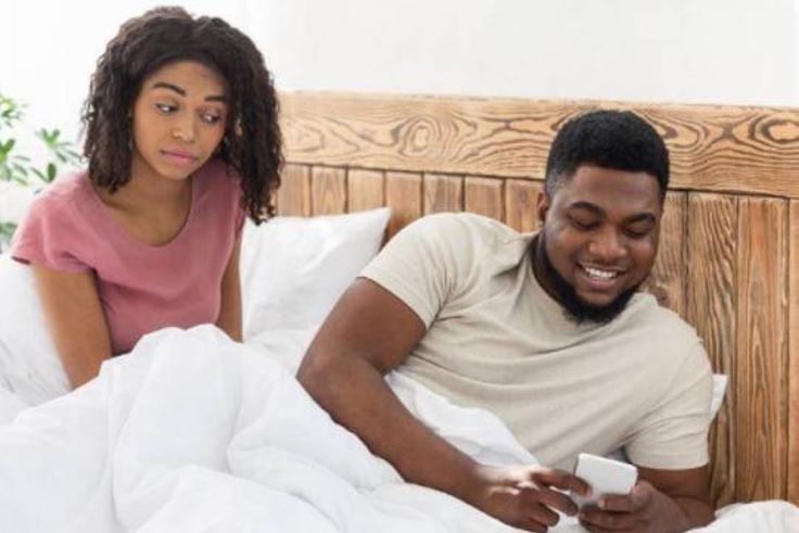 Couple in bed