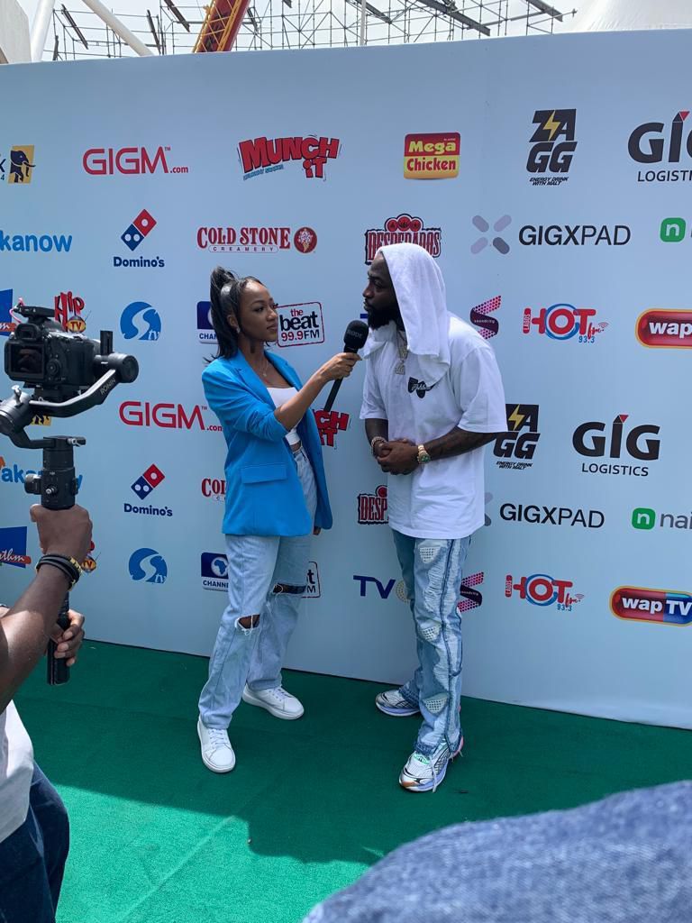 Davido speaking to the press at the Timeless Concert press conference