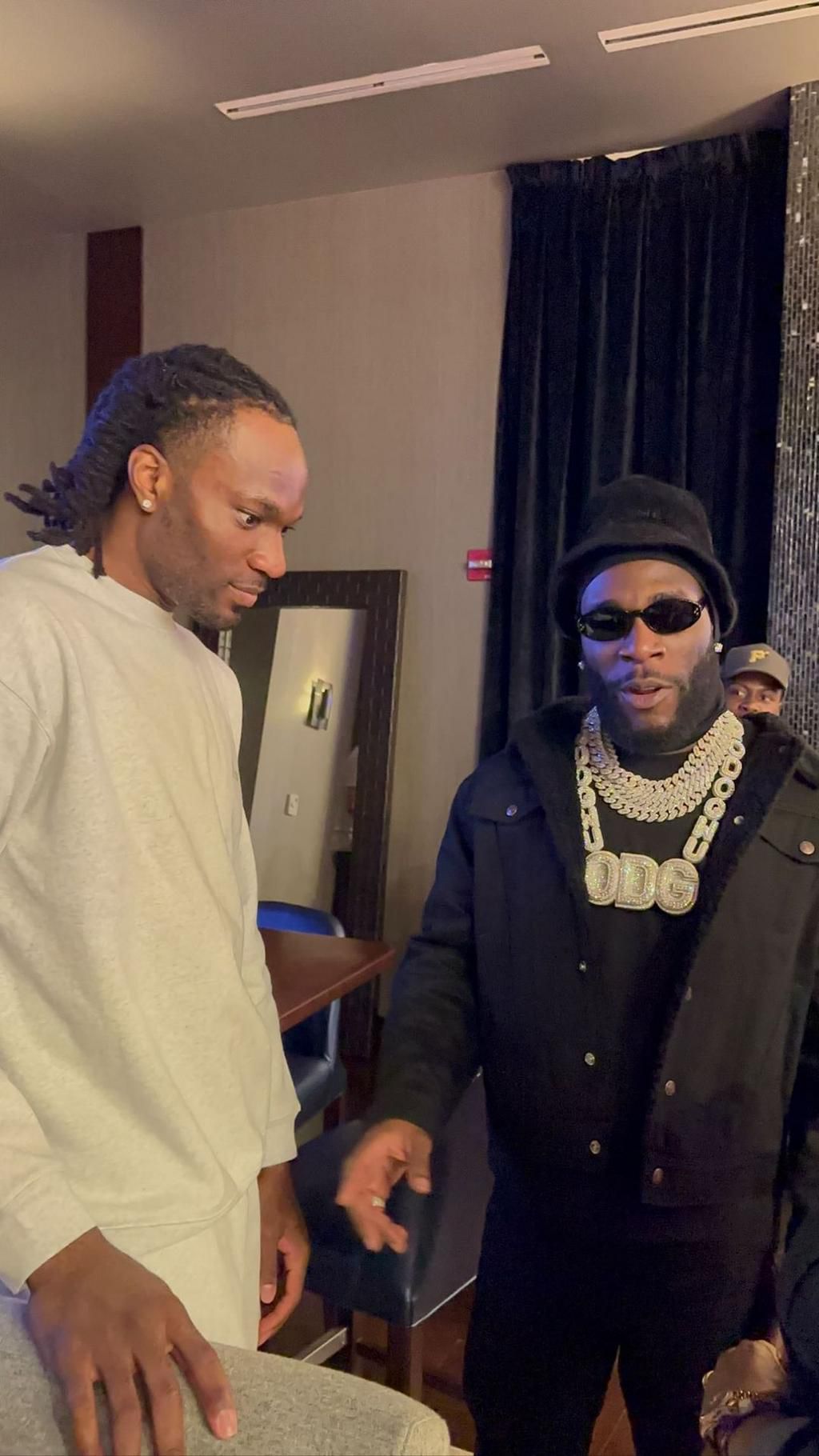 Burna Boy and Achiuwa celebrated a reunion in Florida as they both hail from Port Harcourt the capital and largest city in Rivers State.