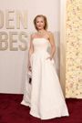 Gillian Anderson attends the 81st Annual Golden Globe Awards at The Beverly Hilton on January 07, 2024 in Beverly Hills, California. (Photo by Amy Sussman/Getty Images)