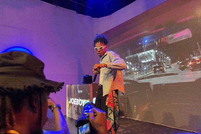 Joeboy performing at Spotify Africa Heat Party
