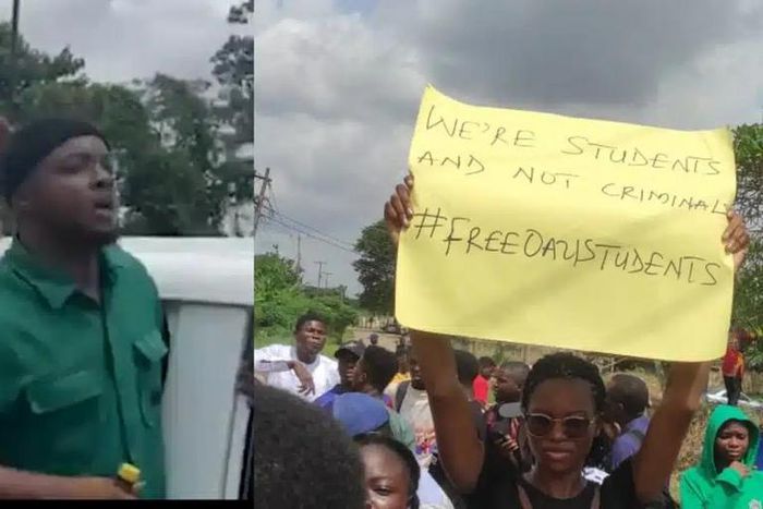 OAU students storm EFCC office to protest arrest of 72 colleagues