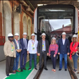 Some African journalists on a tour of Oktyabrsky Electric Car Plant,  a subsidiary of Transmashholding, JSC (TMH), the Russian rail and urban transport manufacturers on Wednesday in St Petersburg, Russia. [NAN]