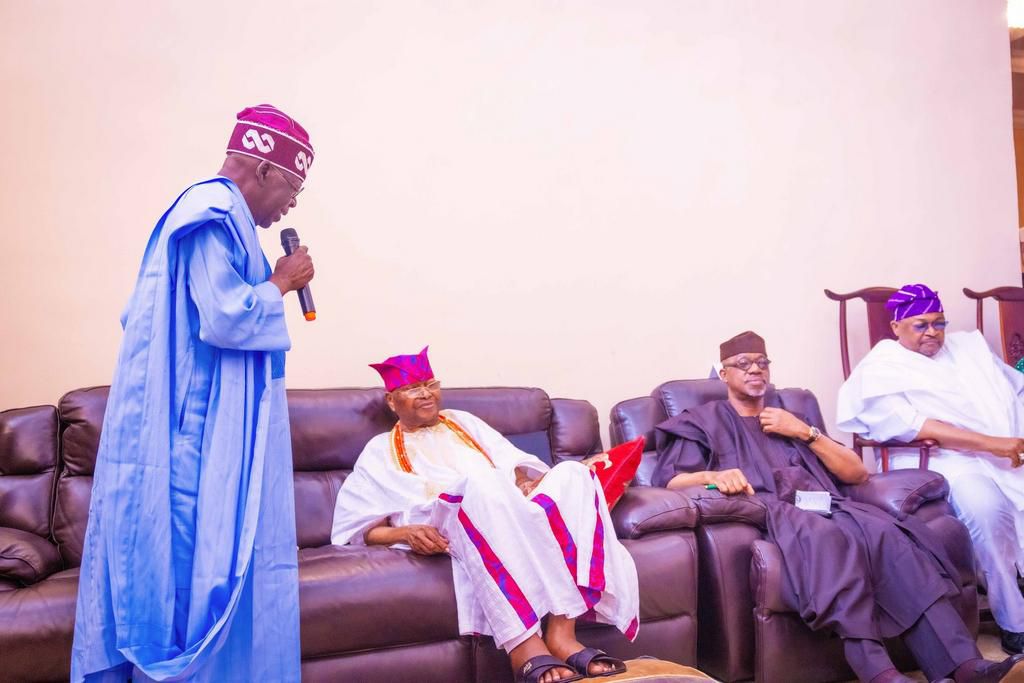 President Bola Ahmed Tinubu during his visit to Ijebu-Ode, Ogun State. [Presidency]