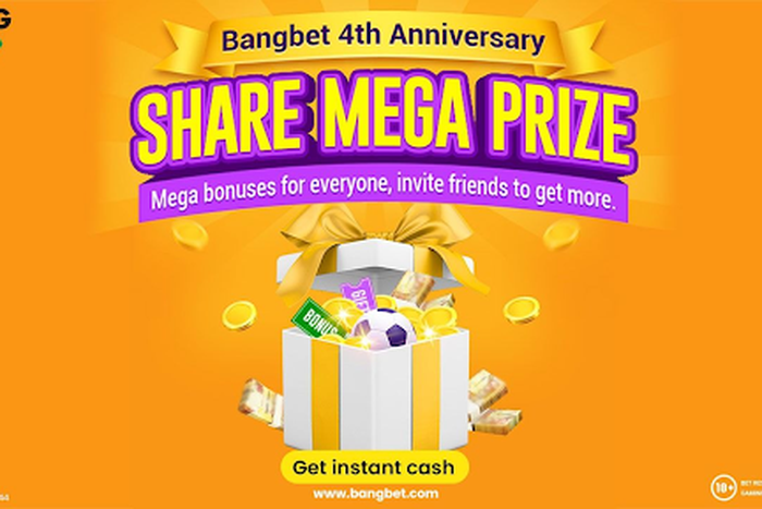Bangbet's Mega share prize is a new era for fun and earning