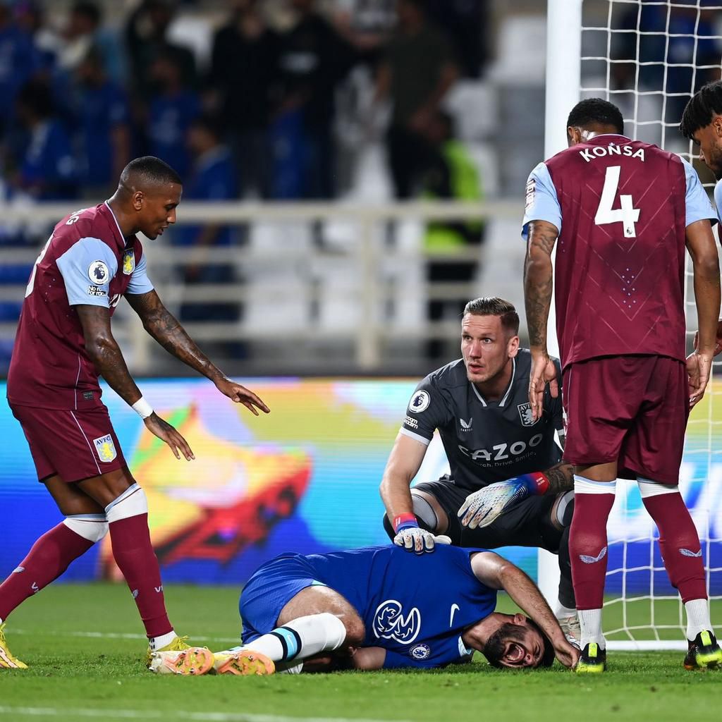 Armando Broja picked up a knee injury during the game against Aston Villa and is out of the season