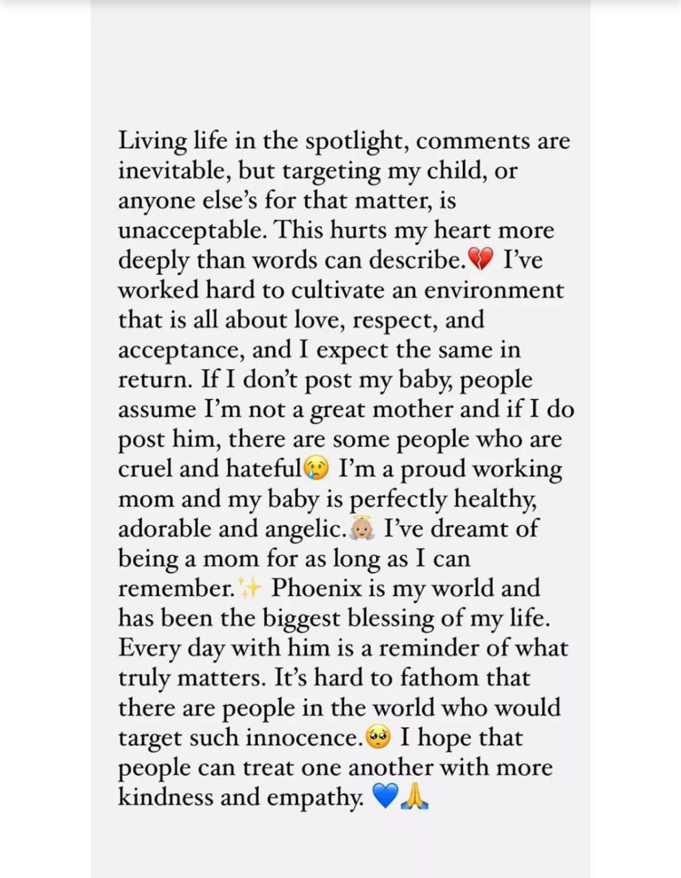 Paris Hilton's statement [PeopleMagazine]