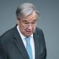 United Nations Secretary-General Antonio Guterres speaks to parliamentarians at the Bundestag on the occasion of the 75th anniversary of the founding of the UN on December 18, 2020 in Berlin, Germany
