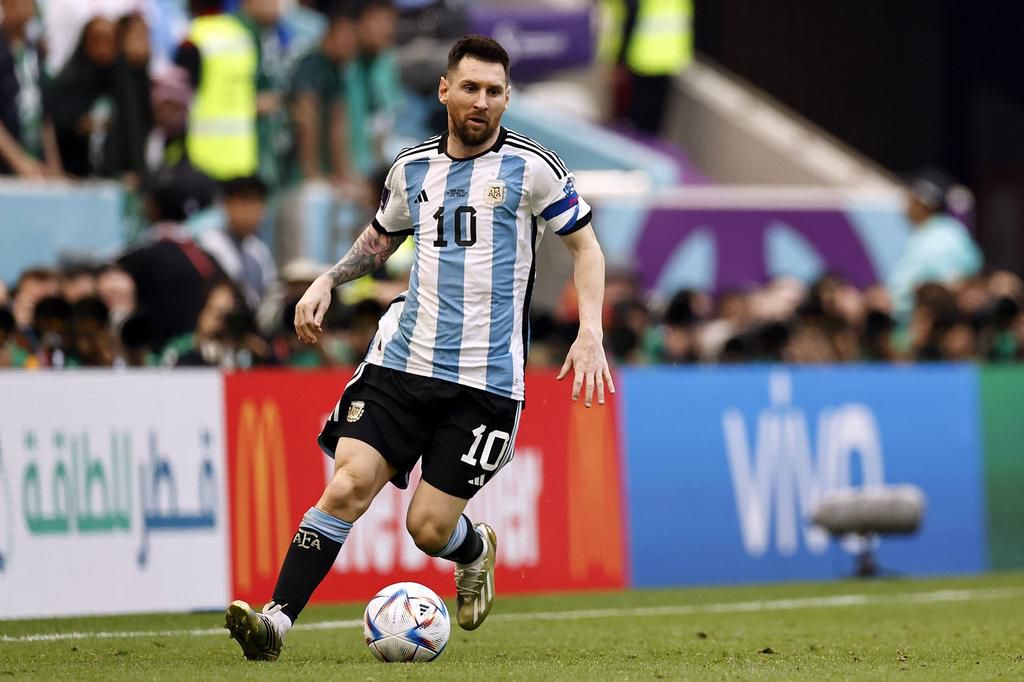 Lionel Messi of Argentina during the FIFA World Cup