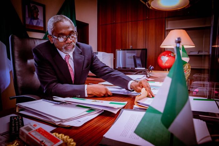 Femi Gbajabiamila resumes office as Chief of Staff to Tinubu. [Twitter:@femigbaja]