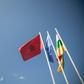 Flags fly at the UN peacekeeping mission in the Central African Republic, which is expected to get approval for an additional 900 troops to deal with growing violence