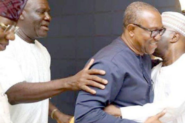 Atiku Abubakar and Peter Obi embrace