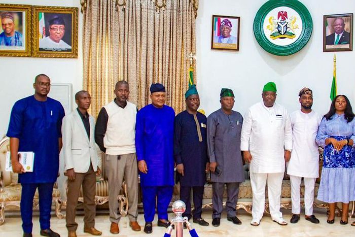 A team of experts from UNDP-Nigeria with Gov. Caleb Mutfwang of Plateau