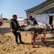 Patients receive treatment in a field hospital built by the International Medical Corps on January 16, 2024 in Rafah, Gaza.Ahmad Hasaballah/Getty Images