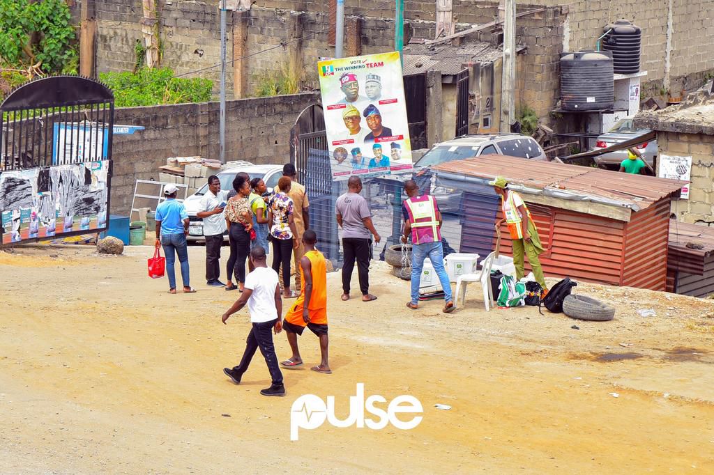 A polling unit in Lagos State on February 25, 2023
