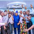 Gov. Ademola Adeleke (centre) with resident doctors at Uniosun Teaching Hospital after their meeting in Osogbo on Wednesday. [NAN]